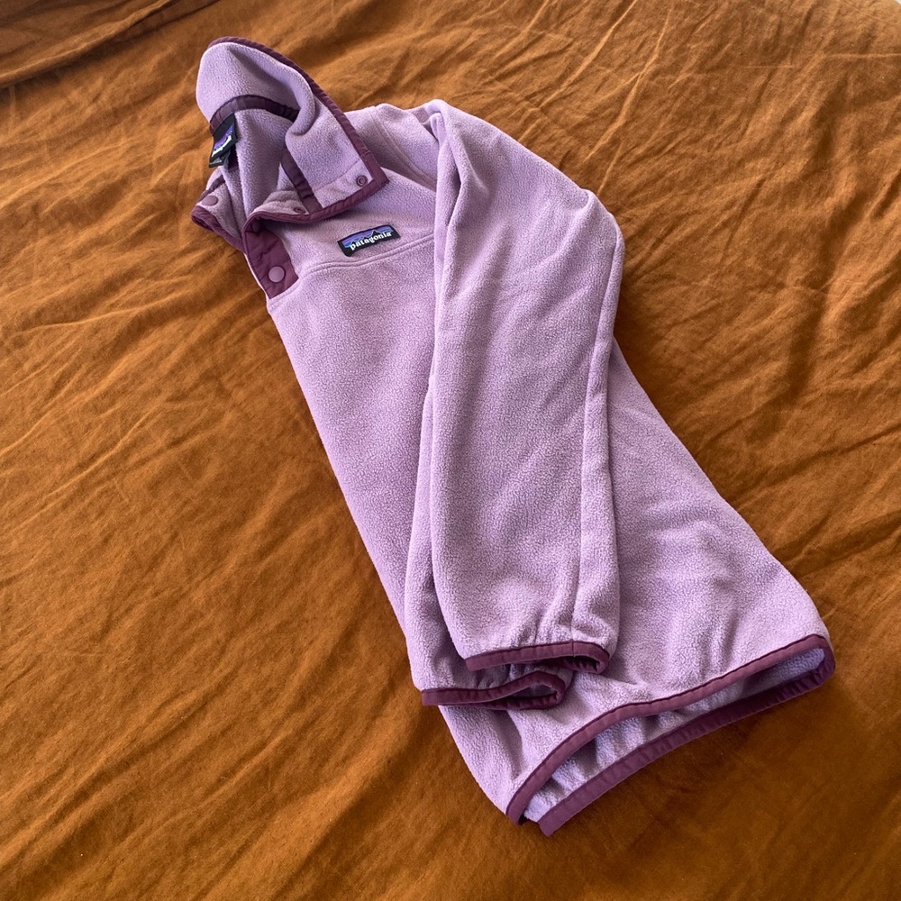 Patagonia Micro D Snap Purple Pullover